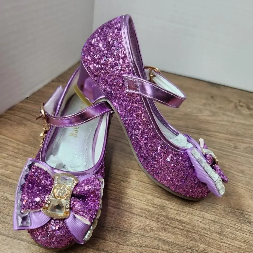 Little girls sparkley heels purple. RIDICULOUSLY cute! Size 13/13.5